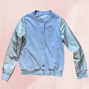 OVS Kids girls gray varsity jacket